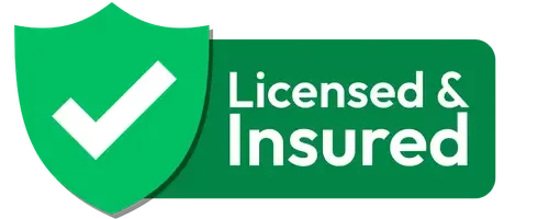 Licensed and insured trust badge featuring a green checkmark shield for fence builders Lower Hutt.